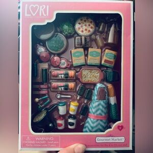 Lori Doll by Our Generation 6” doll size Gourmet Market Playset - Multicolor